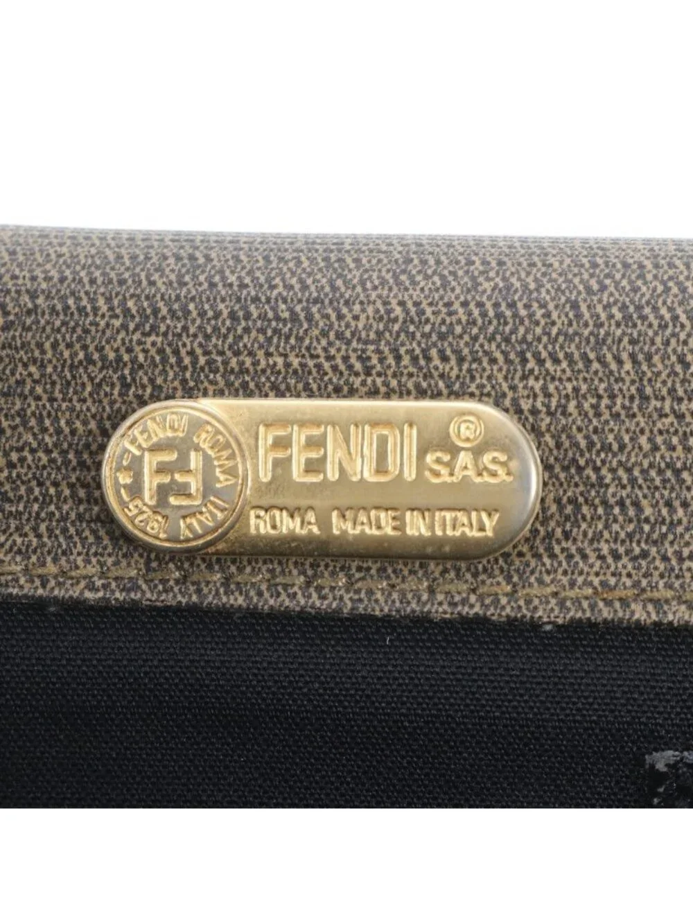 Fendi Vintage Leather Business Document Briefcase Tote